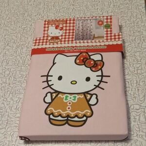 Hello Kitty Gingerbread Shower Curtain New